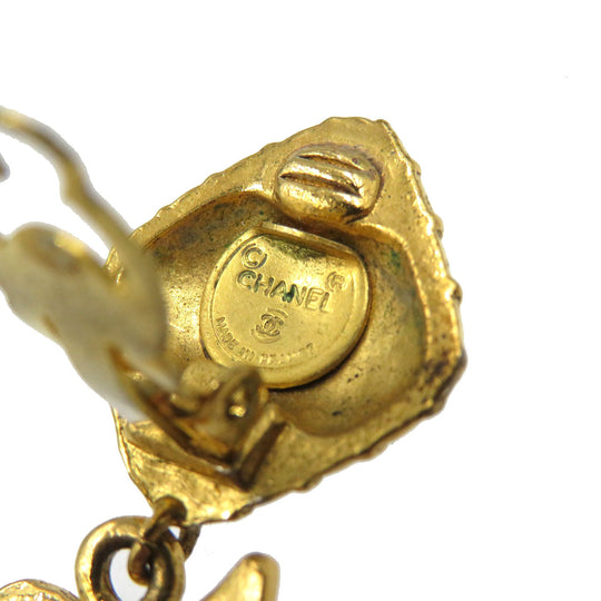 CHANEL Earring metal gold Women Used Authentic
