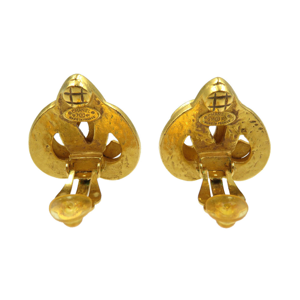 CHANEL Earring metal gold Women Used Authentic