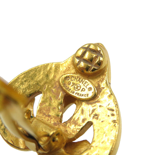 CHANEL Earring metal gold Women Used Authentic