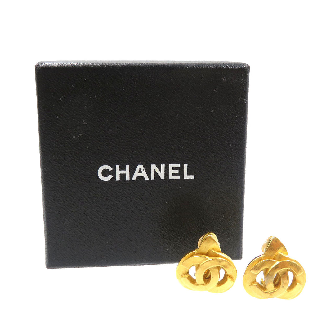 CHANEL Earring metal gold Women Used Authentic