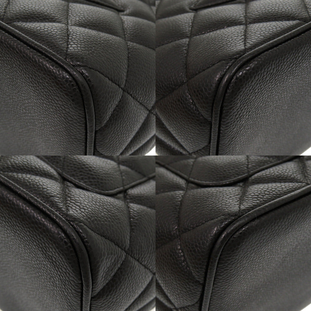 CHANEL Tote Bag Caviar skin black Replica Tote Women Used Authentic