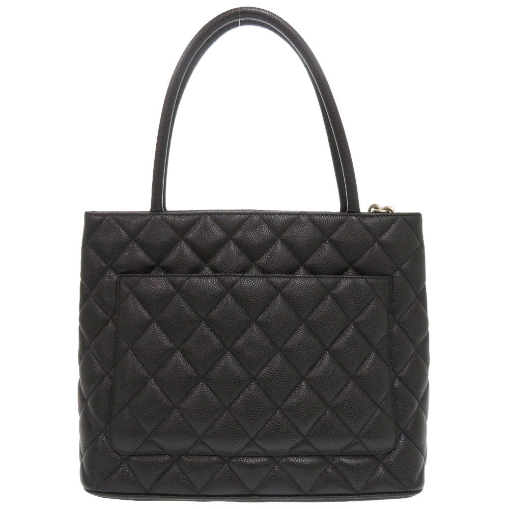 CHANEL Tote Bag Caviar skin black Replica Tote Women Used Authentic