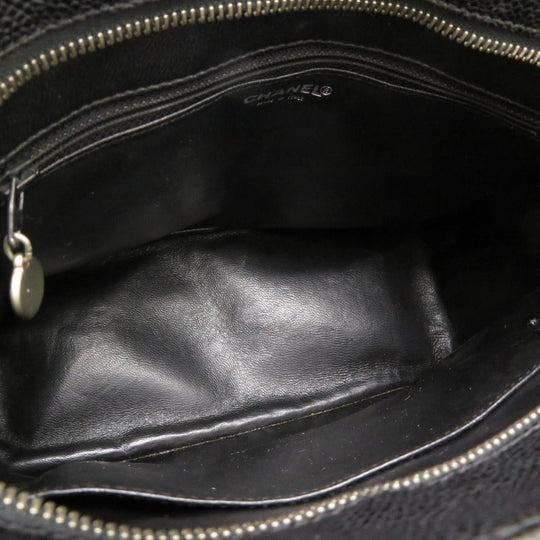 CHANEL Tote Bag Caviar skin black Replica Tote Women Used Authentic