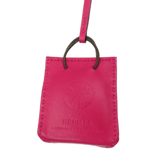 HERMES key ring Anyo Miro Rose mexico Bag charm sack orange Women(Unisex) Used Authentic
