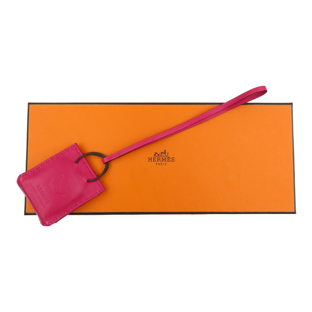 HERMES key ring Anyo Miro Rose mexico Bag charm sack orange Women(Unisex) Used Authentic