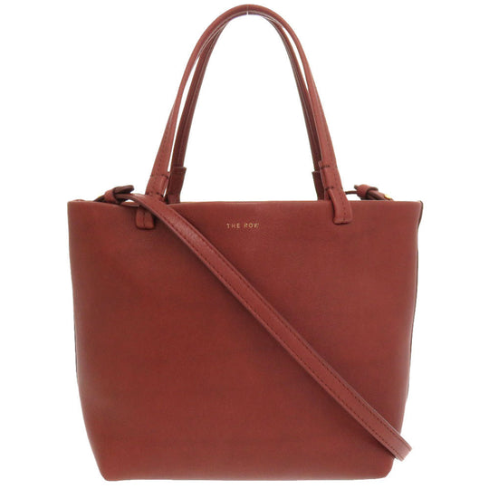 THE ROW Handbag W1199 leather Brown Park Tote Small Women Used Authentic