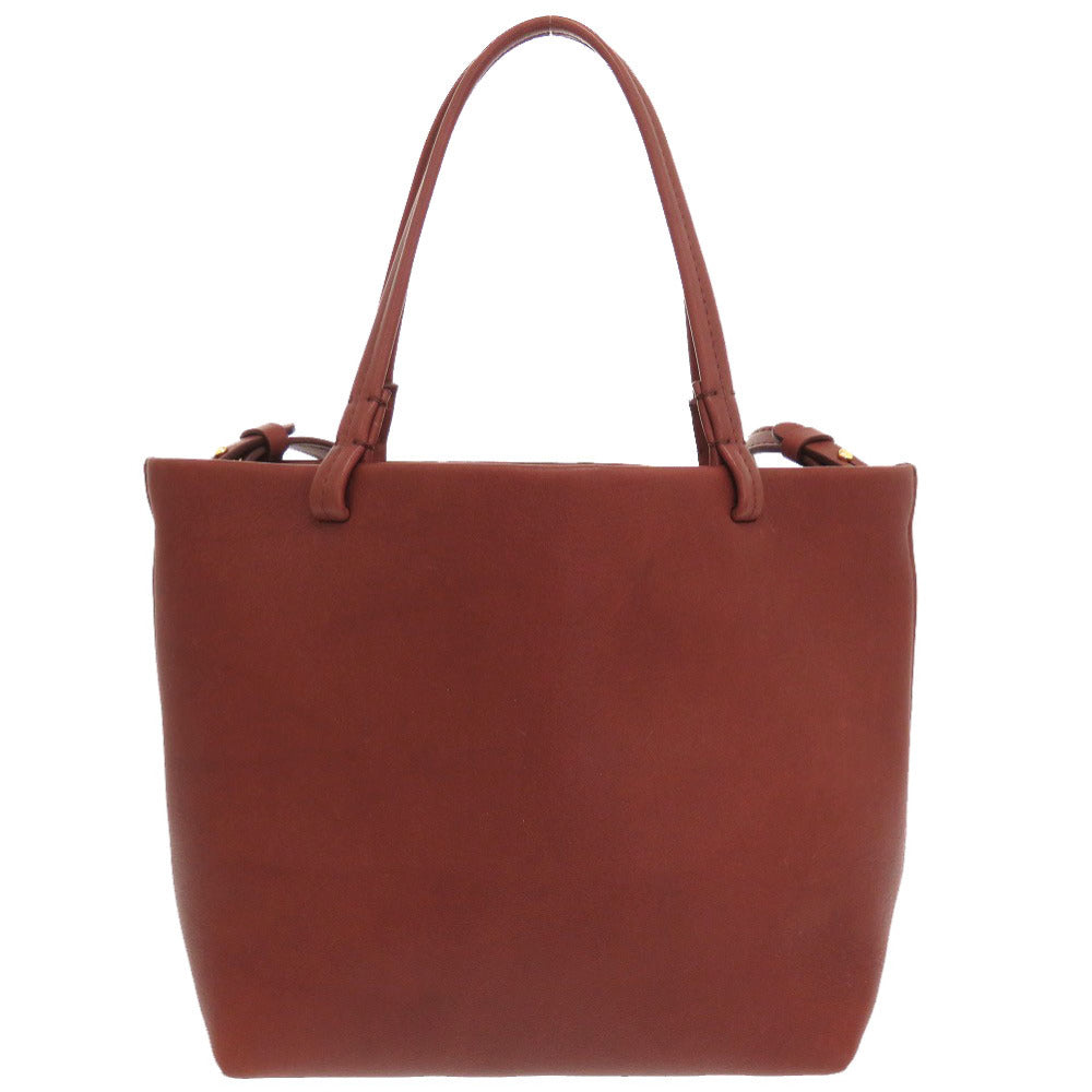 THE ROW Handbag W1199 leather Brown Park Tote Small Women Used Authentic