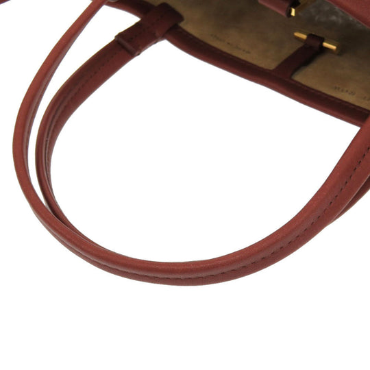 THE ROW Handbag W1199 leather Brown Park Tote Small Women Used Authentic