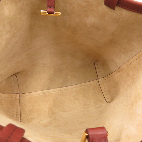 THE ROW Handbag W1199 leather Brown Park Tote Small Women Used Authentic