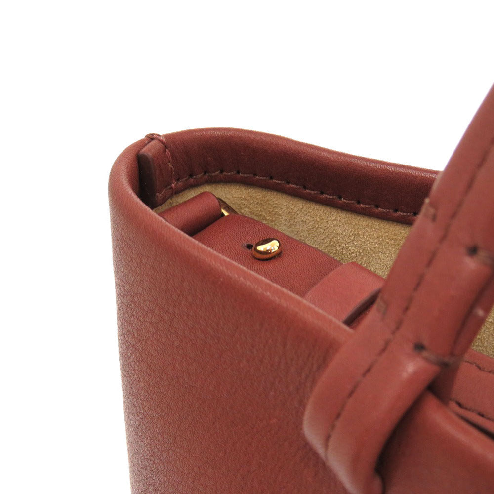 THE ROW Handbag W1199 leather Brown Park Tote Small Women Used Authentic
