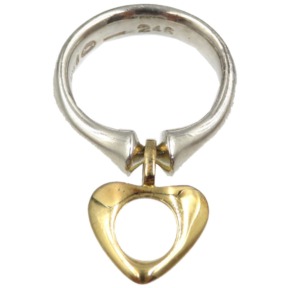 Georg Jensen Ring Silver925, K18 Gold Silver Women Used Authentic