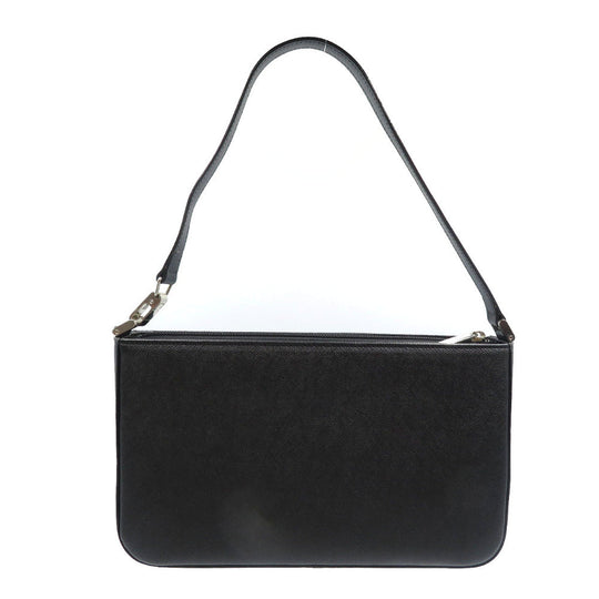 BURBERRY Handbag YM4017BH09 leather black Women Used Authentic