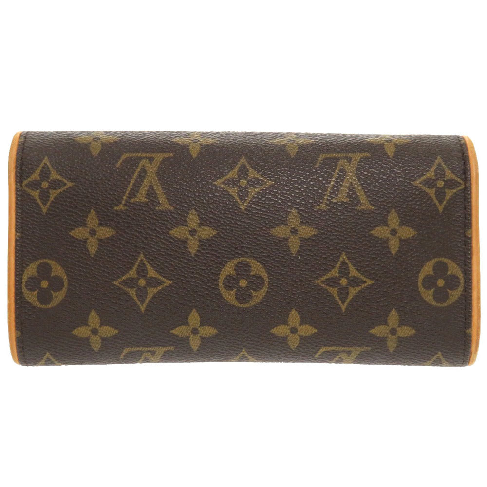 LOUIS VUITTON Shoulder Bag M51854 Monogram canvas Brown Monogram Pochette Twin PM Women Used Authentic