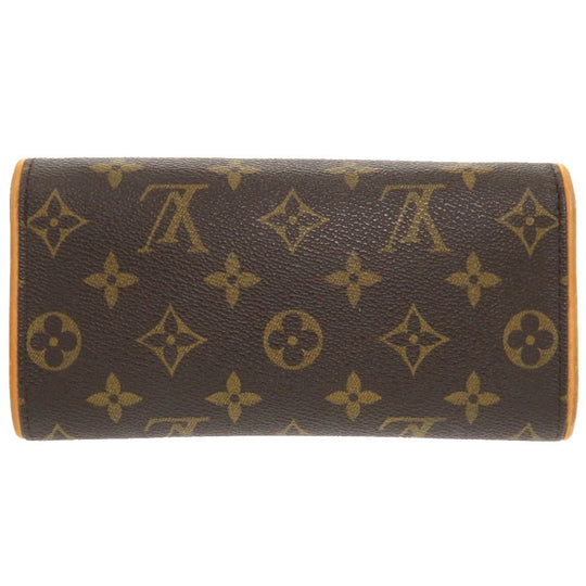 LOUIS VUITTON Shoulder Bag M51854 Monogram canvas Brown Monogram Pochette Twin PM Women Used Authentic