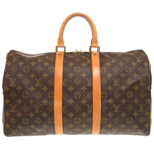 LOUIS VUITTON Boston Duffel bag M41428 Monogram canvas Brown Monogram Keepall 45 Women Used Authentic