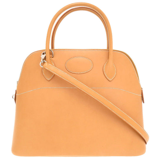 HERMES Handbag Vaux Chamonix Natural Sable Bored 31 Women Used Authentic