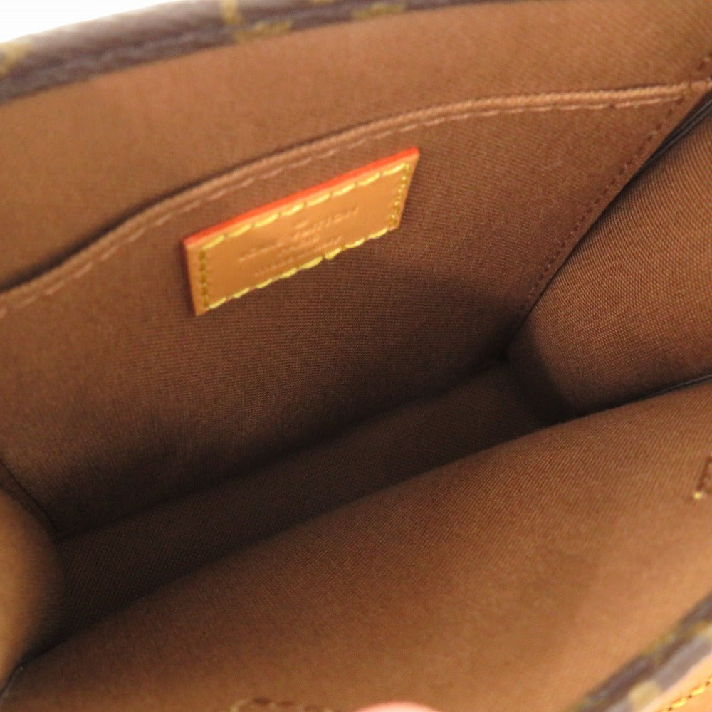 LOUIS VUITTON Handbag M69442 Monogram canvas Brown Monogram Petit Sac Plat Women Used Authentic