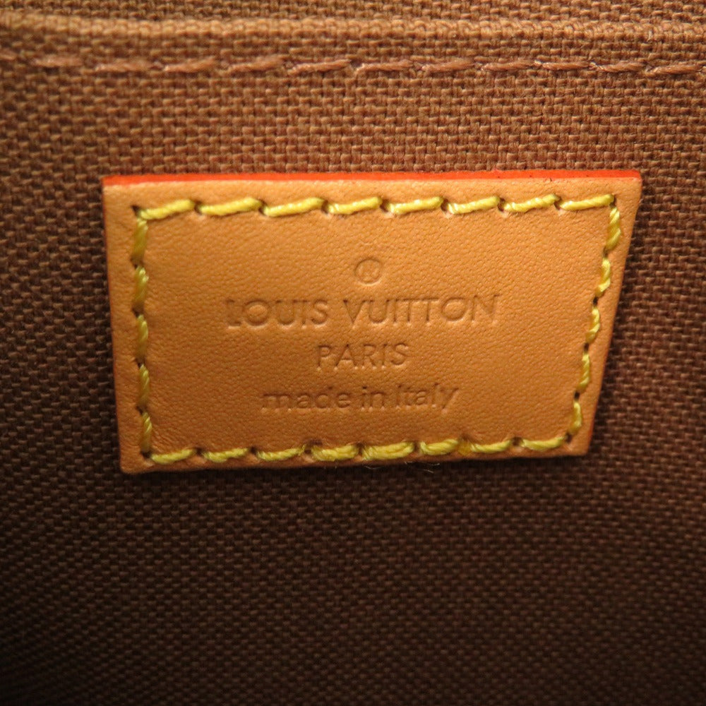 LOUIS VUITTON Handbag M69442 Monogram canvas Brown Monogram Petit Sac Plat Women Used Authentic