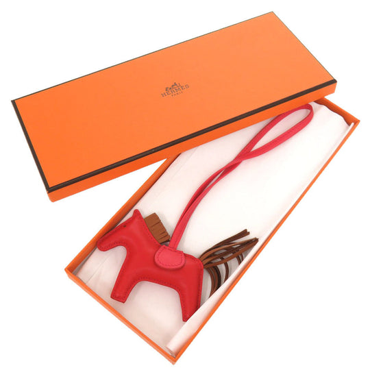 HERMES key ring Anjou Miro, Anjou Miro Rouge coo Rodeo PM Women Used Authentic