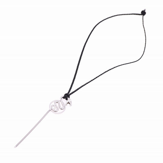Boucheron Necklace K18 White Gold, Diamond Silver Turbul Pendant Necklace mens(Unisex) Used Authentic
