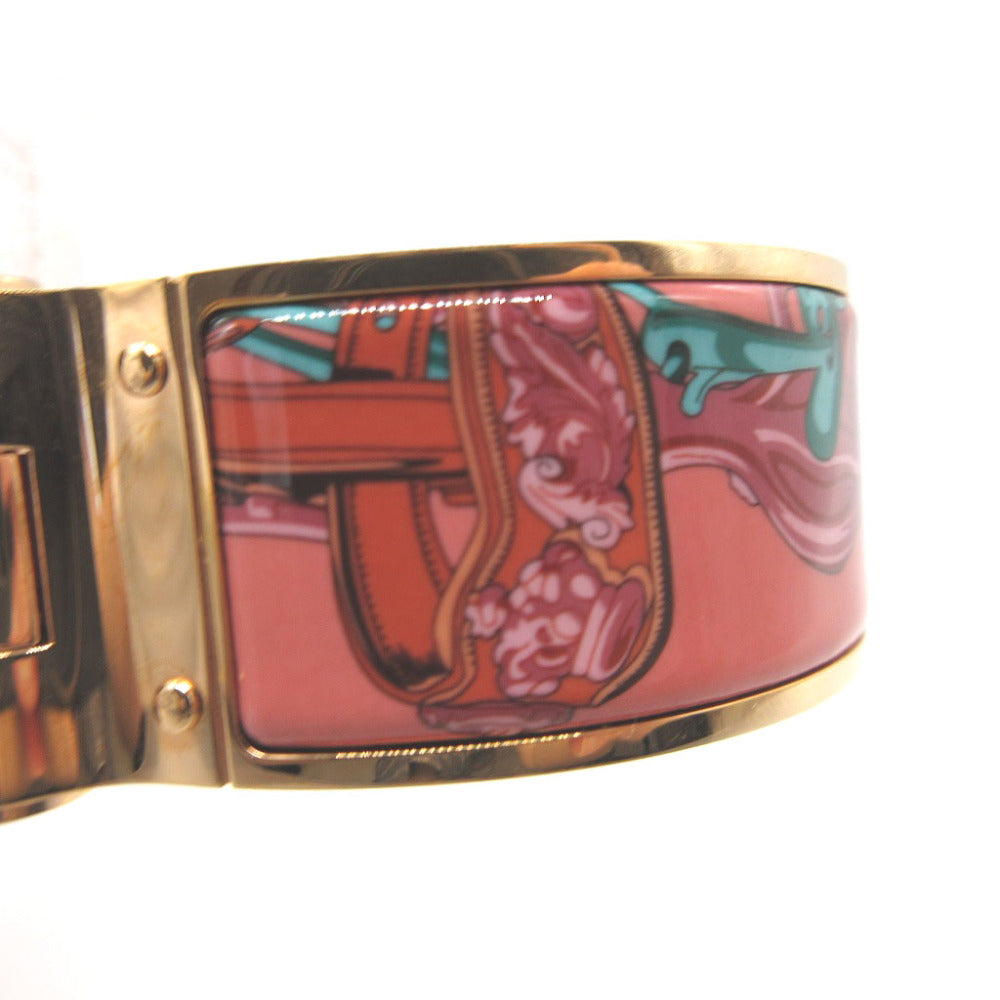 HERMES Bangle metal Rose gold Bracelet Bride de GALA Charniere GM Women Used Authentic