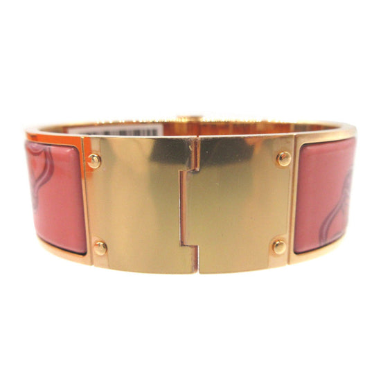 HERMES Bangle metal Rose gold Bracelet Bride de GALA Charniere GM Women Used Authentic