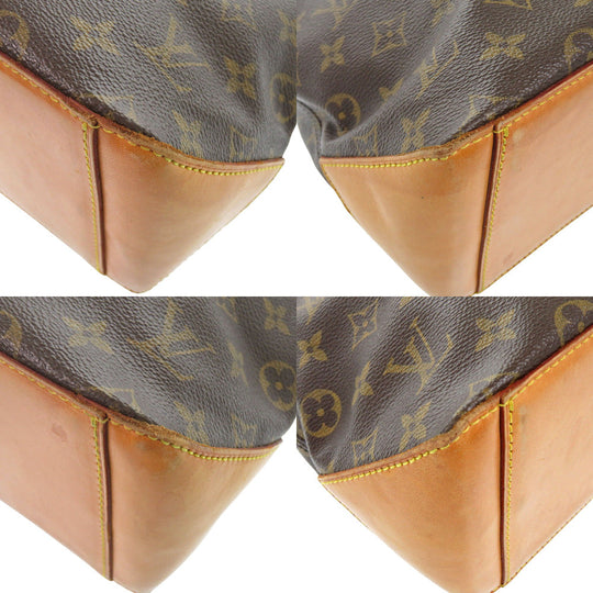 LOUIS VUITTON Handbag M51148 Monogram canvas Brown Monogram Cabas Piano Women Used Authentic