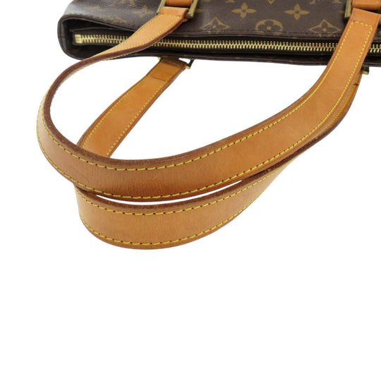 LOUIS VUITTON Handbag M51148 Monogram canvas Brown Monogram Cabas Piano Women Used Authentic