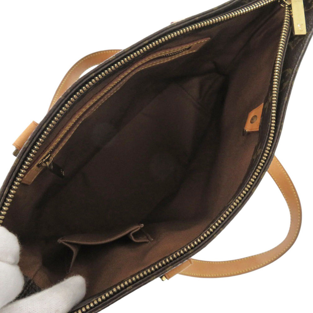 LOUIS VUITTON Handbag M51148 Monogram canvas Brown Monogram Cabas Piano Women Used Authentic