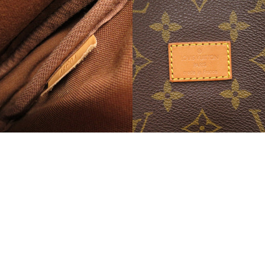 LOUIS VUITTON Shoulder Bag M42256 Monogram canvas Brown Monogram Saumur 30 Women Used Authentic