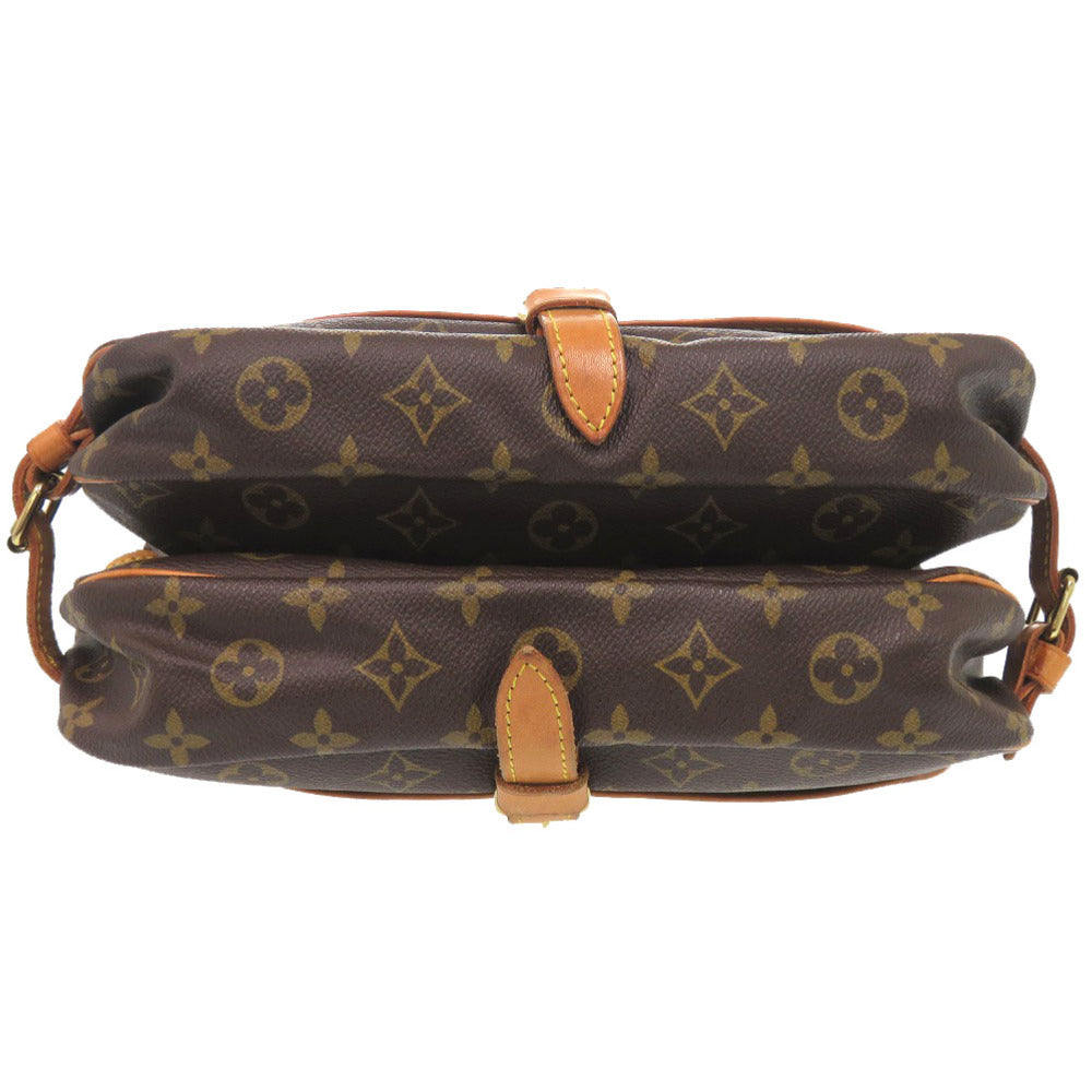 LOUIS VUITTON Shoulder Bag M42256 Monogram canvas Brown Monogram Saumur 30 Women Used Authentic
