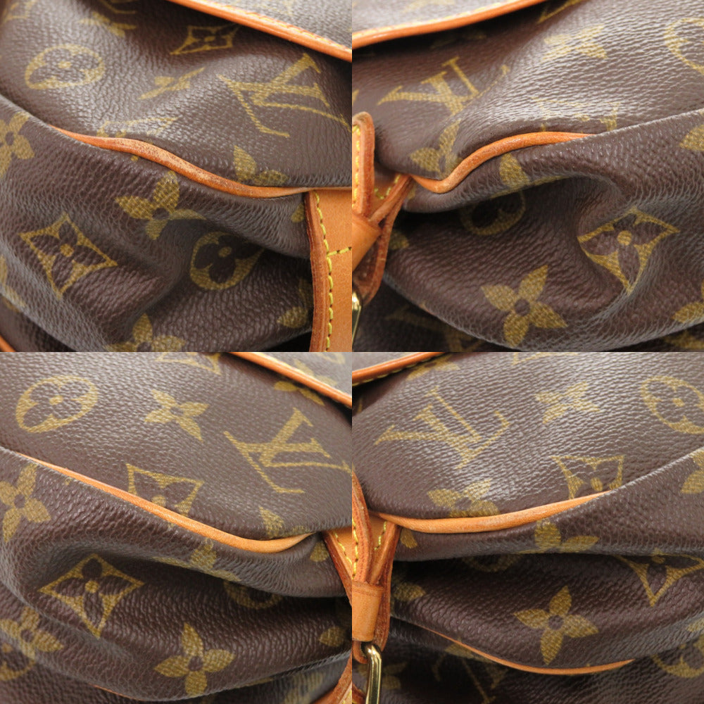 LOUIS VUITTON Shoulder Bag M42256 Monogram canvas Brown Monogram Saumur 30 Women Used Authentic