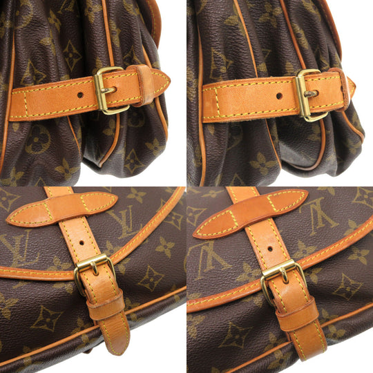 LOUIS VUITTON Shoulder Bag M42256 Monogram canvas Brown Monogram Saumur 30 Women Used Authentic