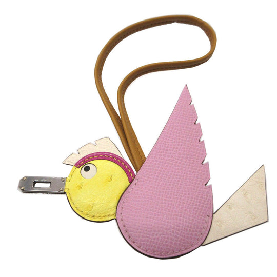 HERMES key ring Epsom Morve Silvestre Bag charm bird birdie Women(Unisex) Used Authentic