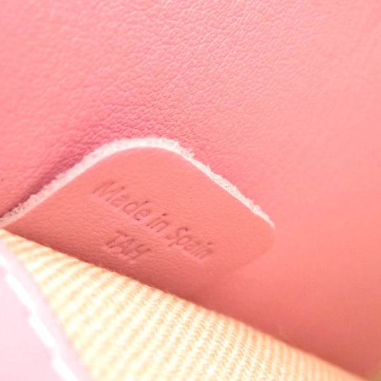 J&M Davidson Shoulder Bag Calfskin pink Women Used Authentic