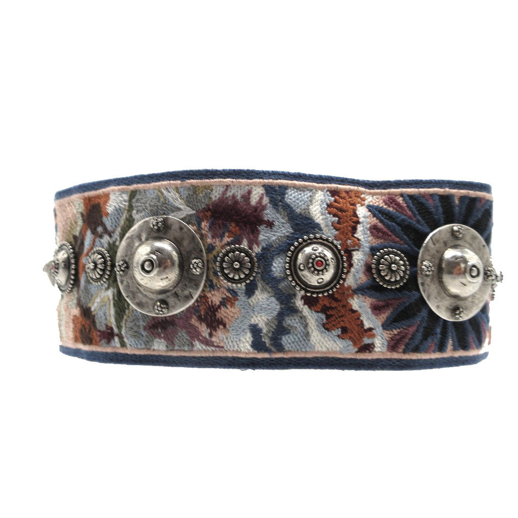Christian Dior Shoulder strap Canvas, Leather black Embroidery Floral unisex(Unisex) Used Authentic