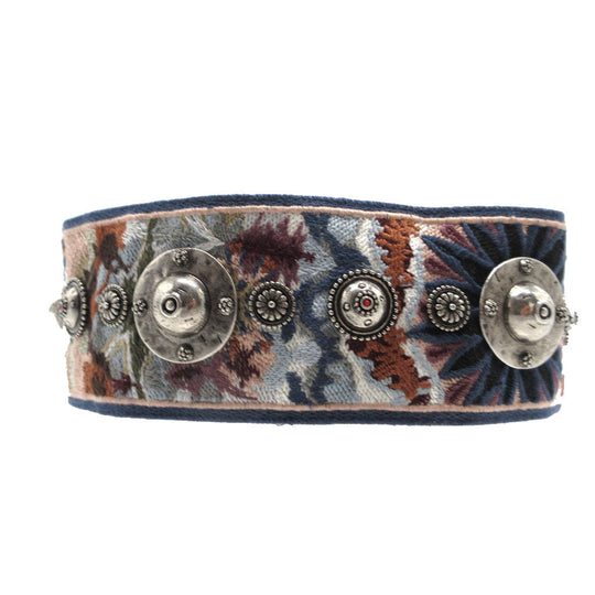 Christian Dior Shoulder strap Canvas, Leather black Embroidery Floral unisex(Unisex) Used Authentic
