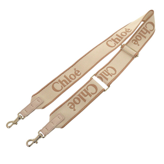 Chloe Shoulder strap CHC24SK892L5026Z Linen canvas powder beige Women Used Authentic