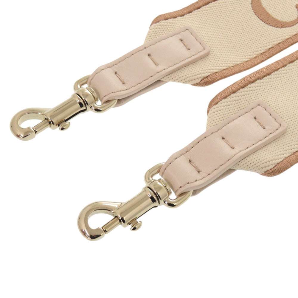 Chloe Shoulder strap CHC24SK892L5026Z Linen canvas powder beige Women Used Authentic