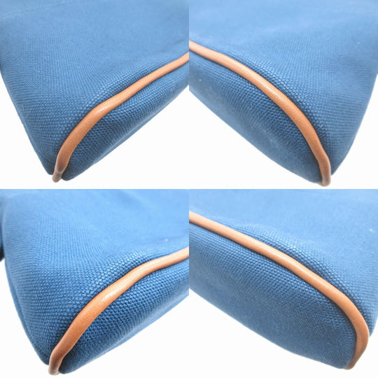 HERMES Pouch canvas blue Mini Bolide Women(Unisex) Used Authentic