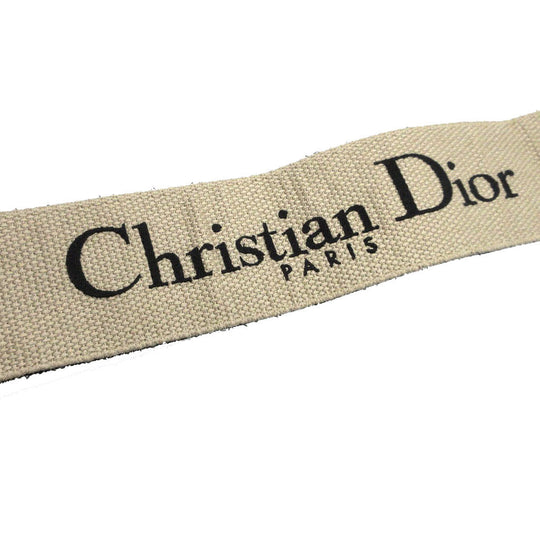 Christian Dior Shoulder strap Canvas, Leather black logo unisex(Unisex) Used Authentic