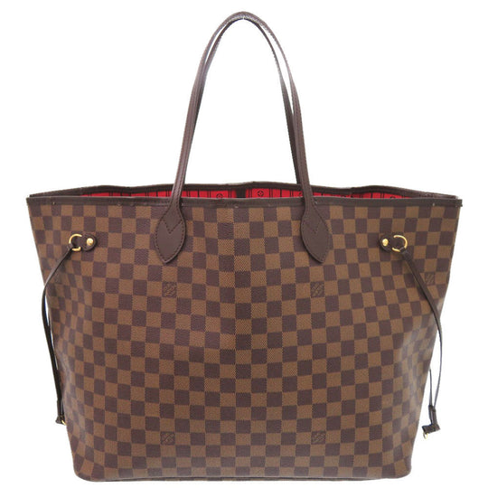LOUIS VUITTON Tote Bag N51106 Damier canvas Brown Damier Ebene Neverfull GM Women Used Authentic