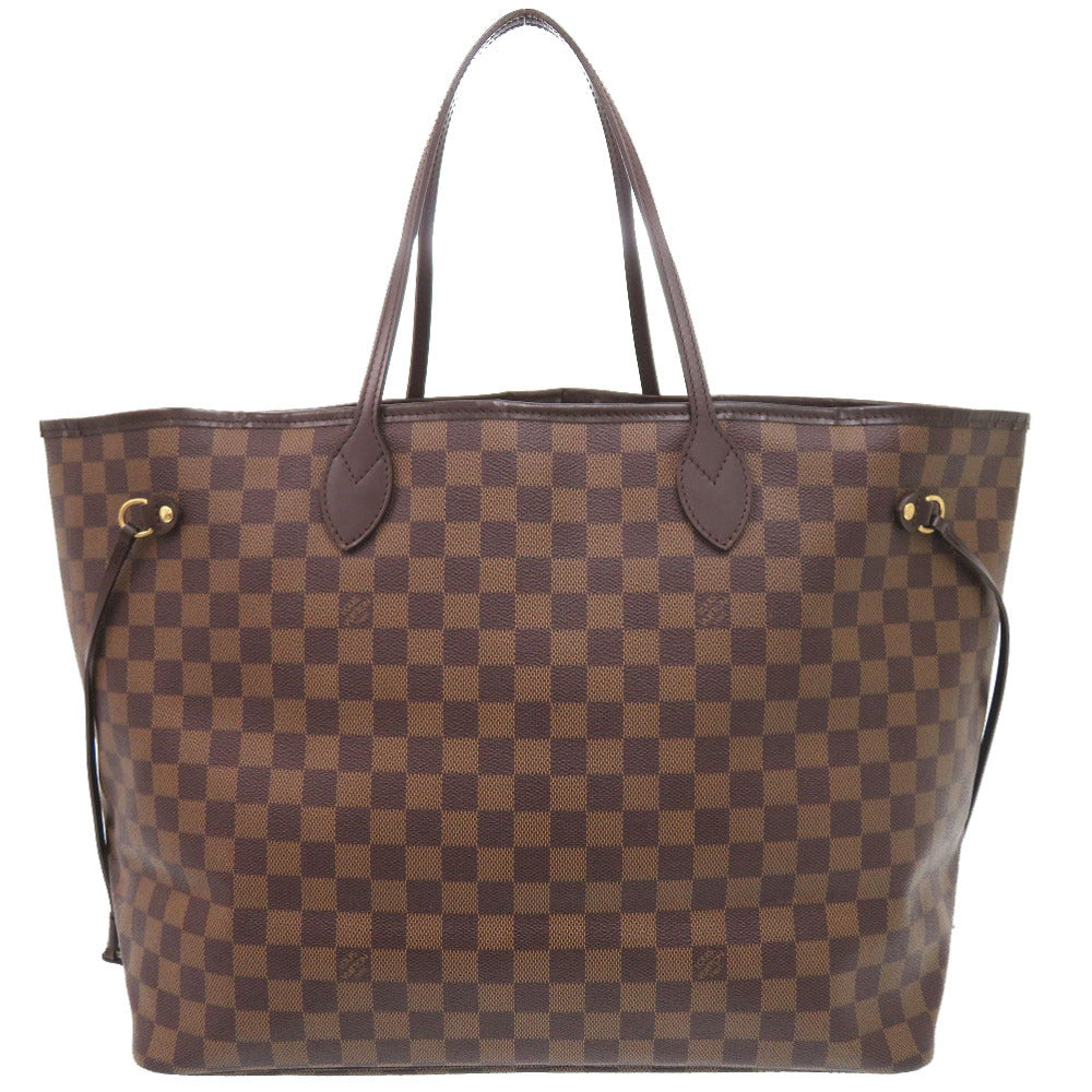 LOUIS VUITTON Tote Bag N51106 Damier canvas Brown Damier Ebene Neverfull GM Women Used Authentic