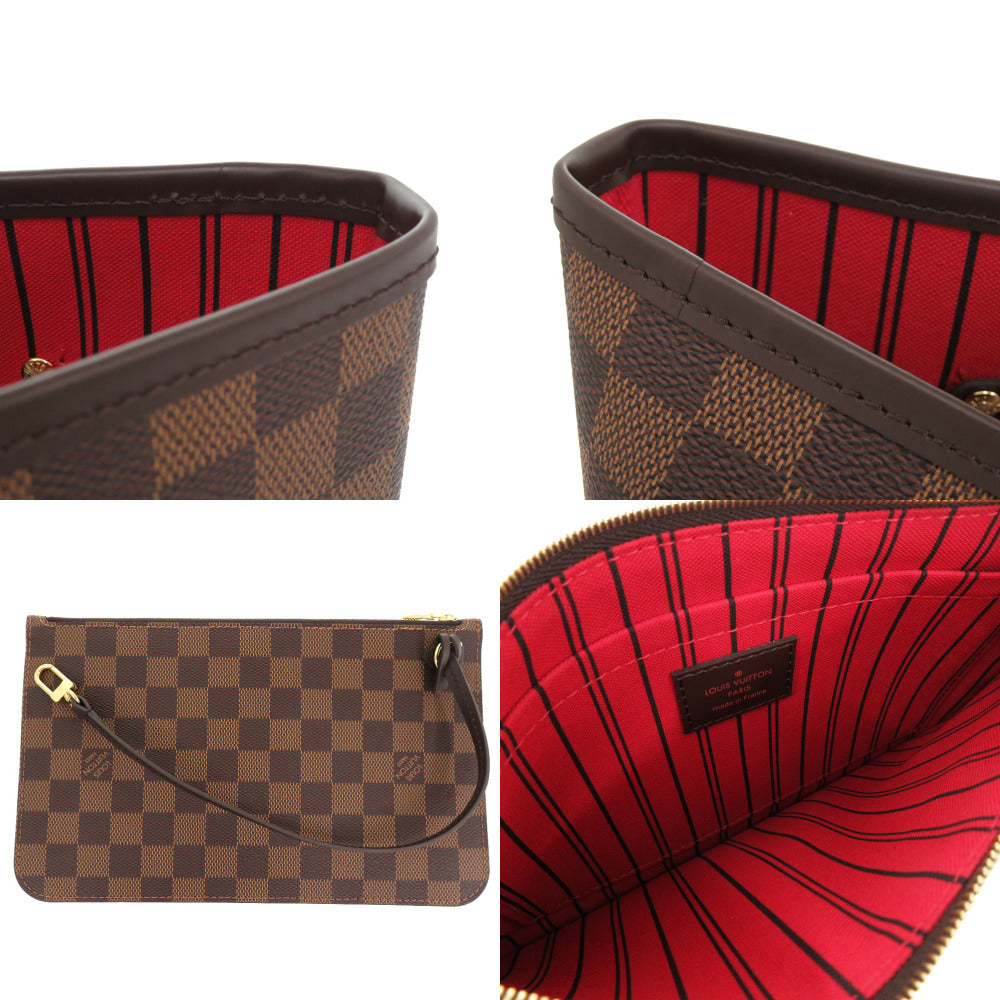 LOUIS VUITTON Tote Bag N41358 Damier canvas Slys Damier New Neverfull MM Women Used Authentic