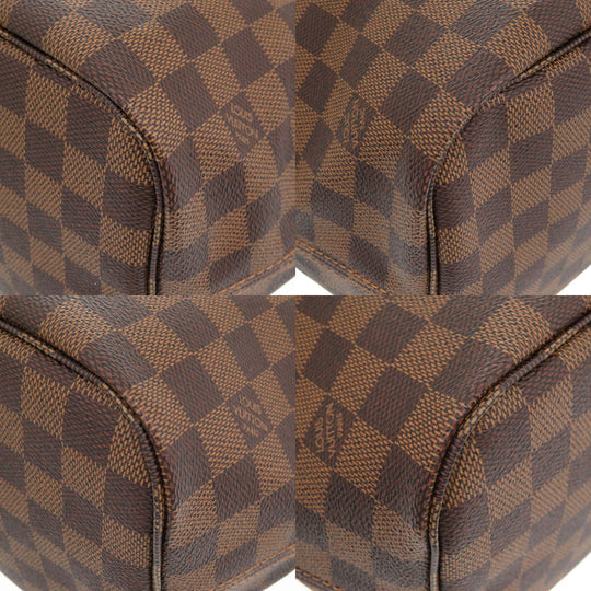 LOUIS VUITTON Tote Bag N41358 Damier canvas Slys Damier New Neverfull MM Women Used Authentic