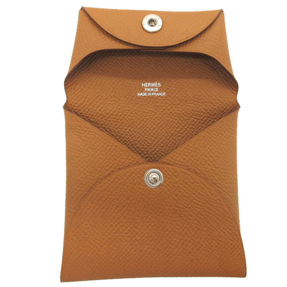 HERMES Coin case Epsom gold Bastia Women Used Authentic