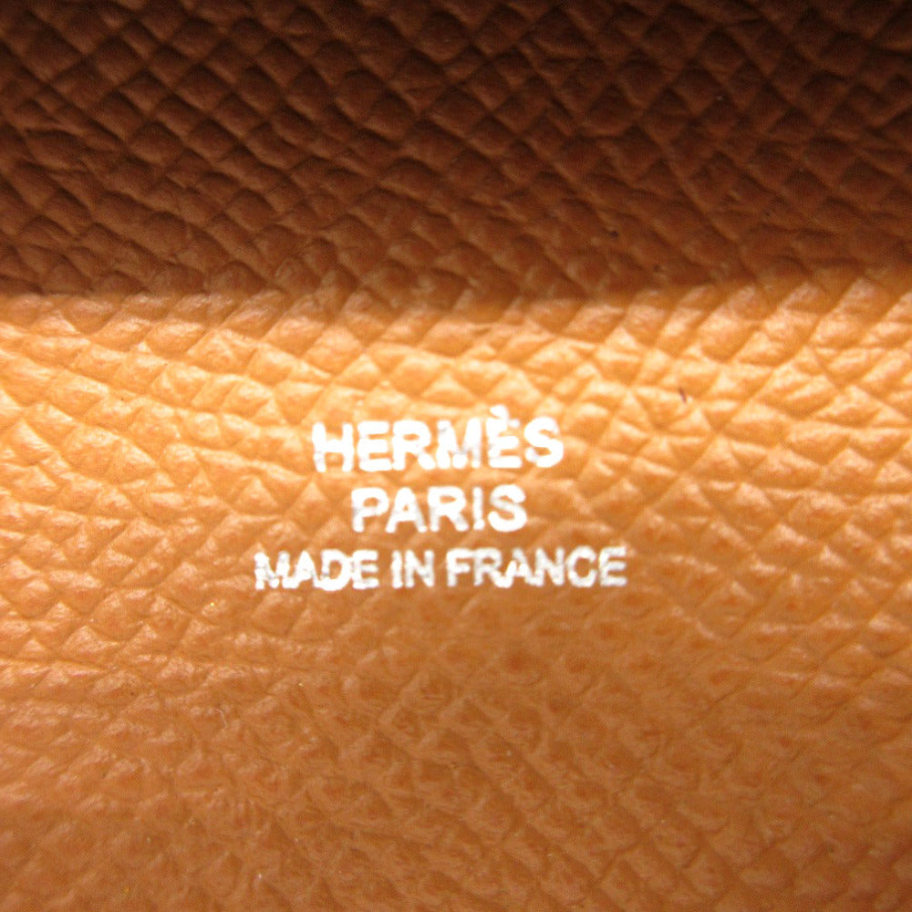 HERMES Coin case Epsom gold Bastia Women Used Authentic