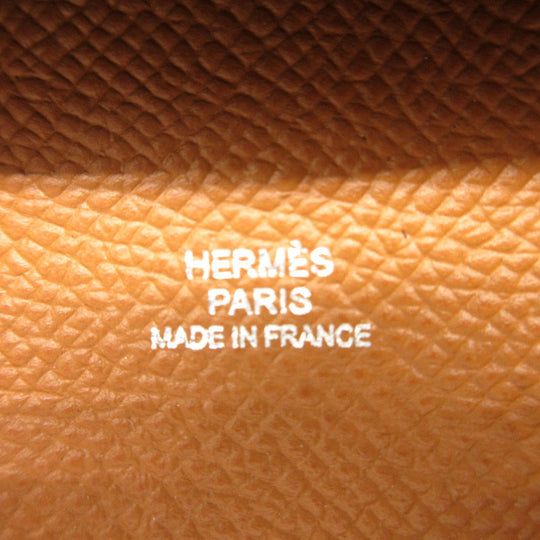 HERMES Coin case Epsom gold Bastia Women Used Authentic