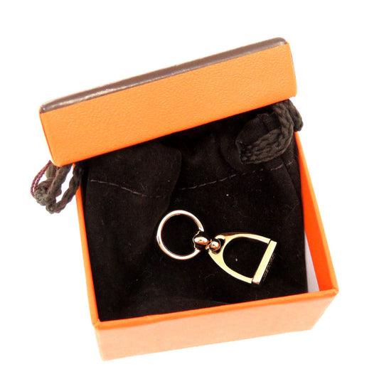HERMES Scarf ring metal gold Etrie Women Used Authentic