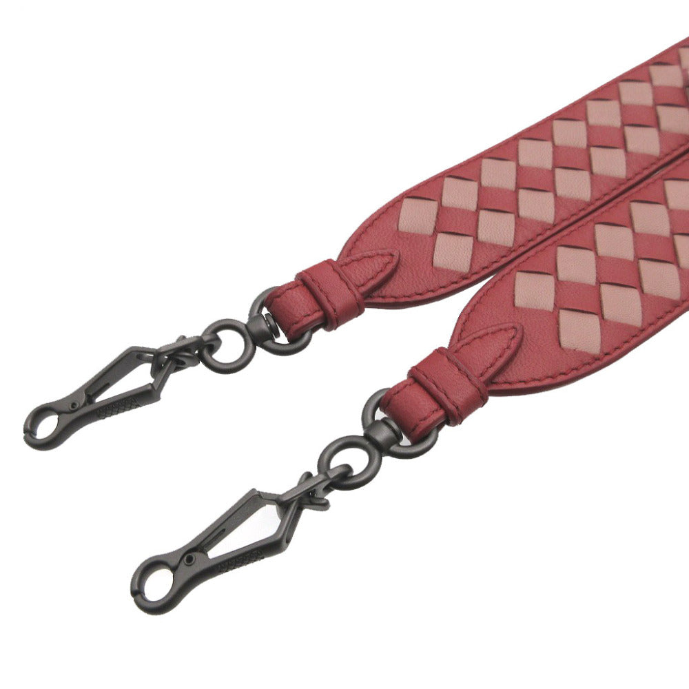 BOTTEGAVENETA Shoulder strap 563992 leather Red Women(Unisex) Used Authentic